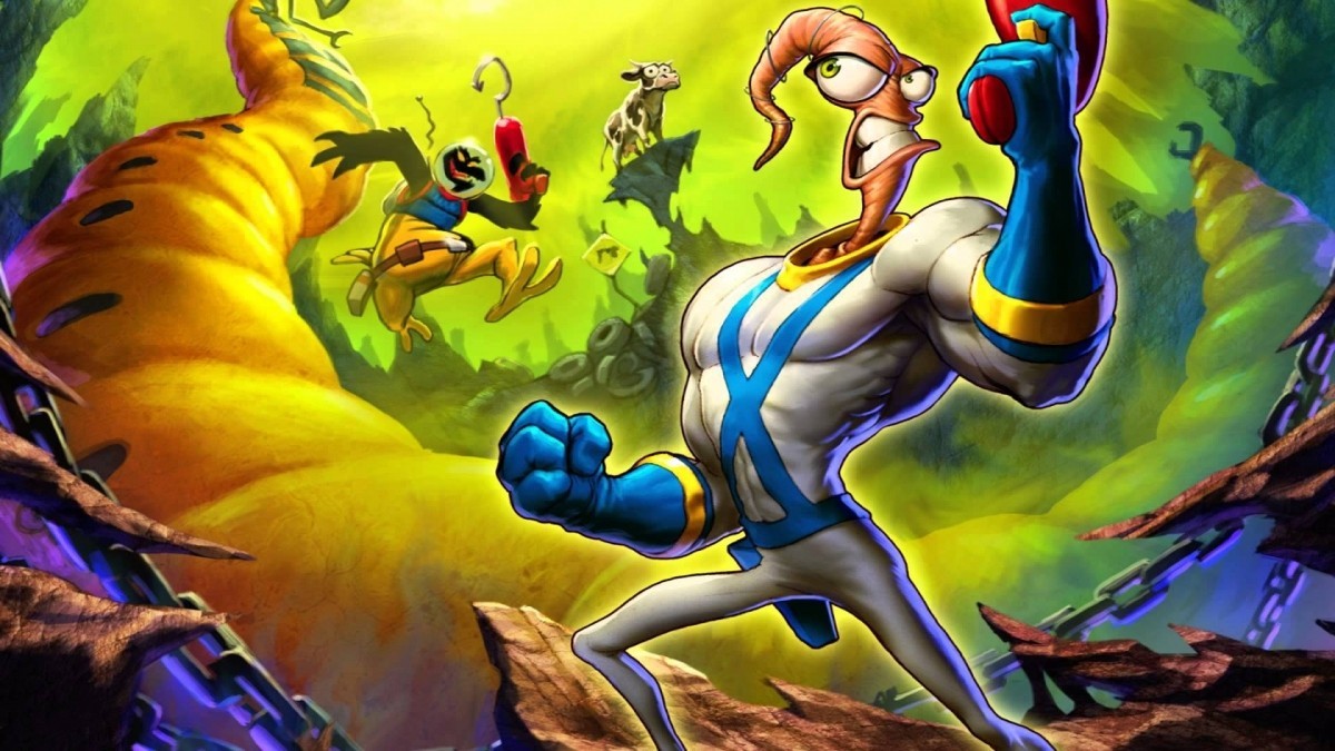 The authors of the original Earthworm Jim are working on a new part - Worm jim, , Sega mega drive, , Video, 