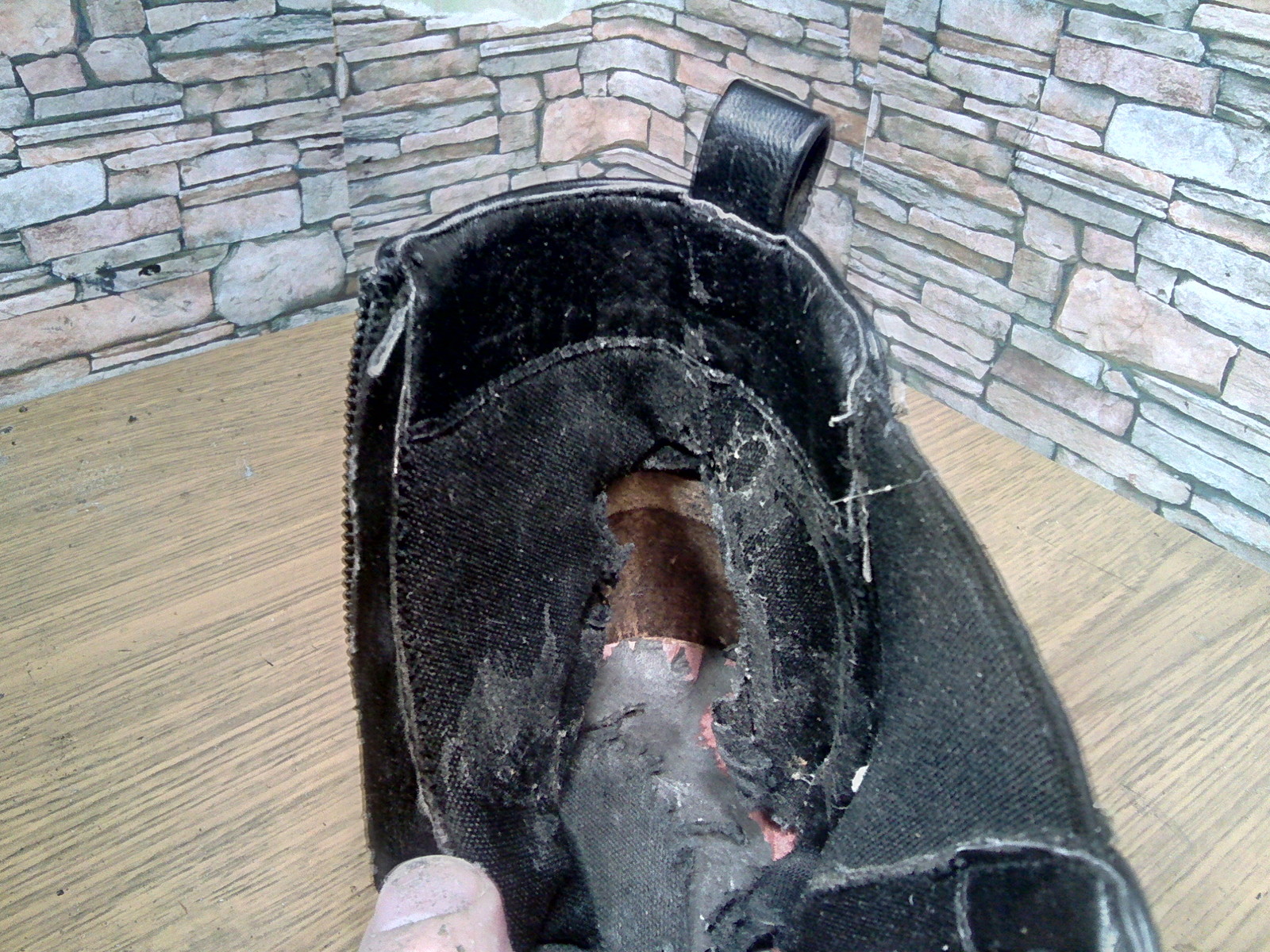 Replacing a hard back in a pair of leatherette. - My, Shoe repair, Work, Backdrops, Longpost