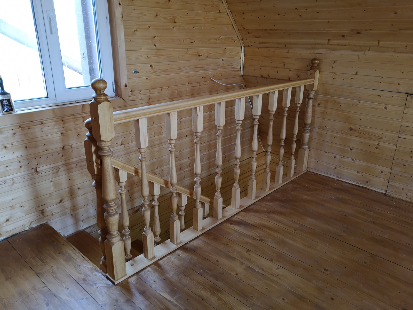 Lacquered staircase at a dacha in Tver #lesenka040 - My, Stairs, Building, Repair, Dacha