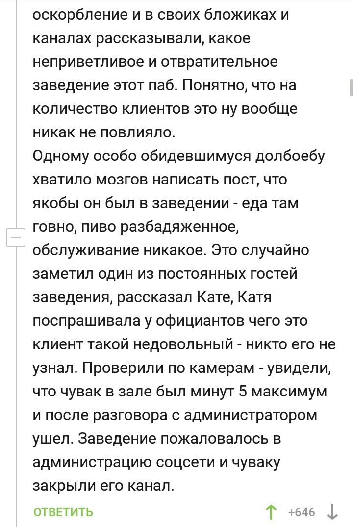 Ответочка за клевету - Комментарии, Комментарии на Пикабу, Блогеры, Отзыв, Длиннопост, Скриншот