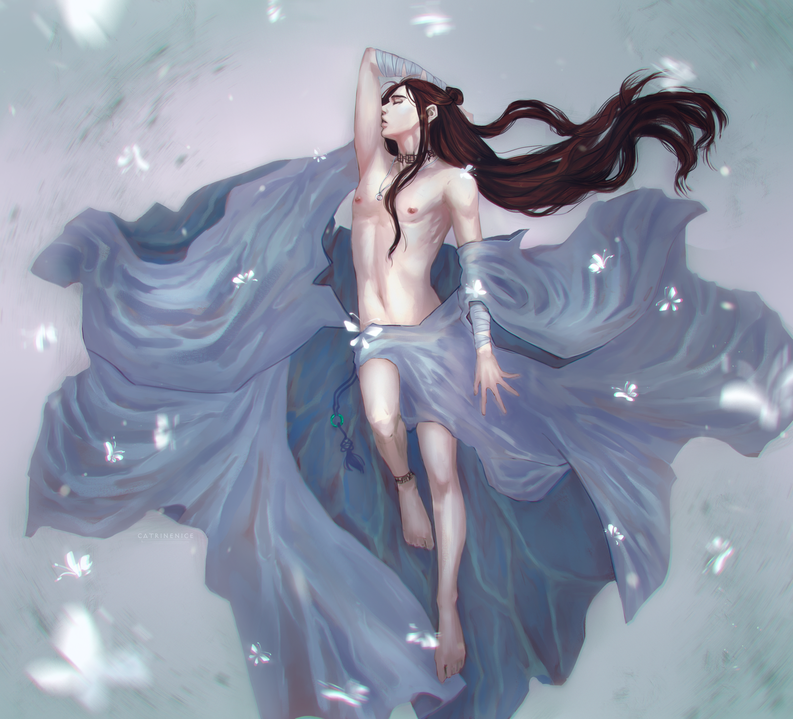 Heavenly Blessing | Xie Lian - NSFW, My, Mo Xiang Tong Xiu, Blessing of the Celestials, Anime art, Anime, Drawing, Digital drawing