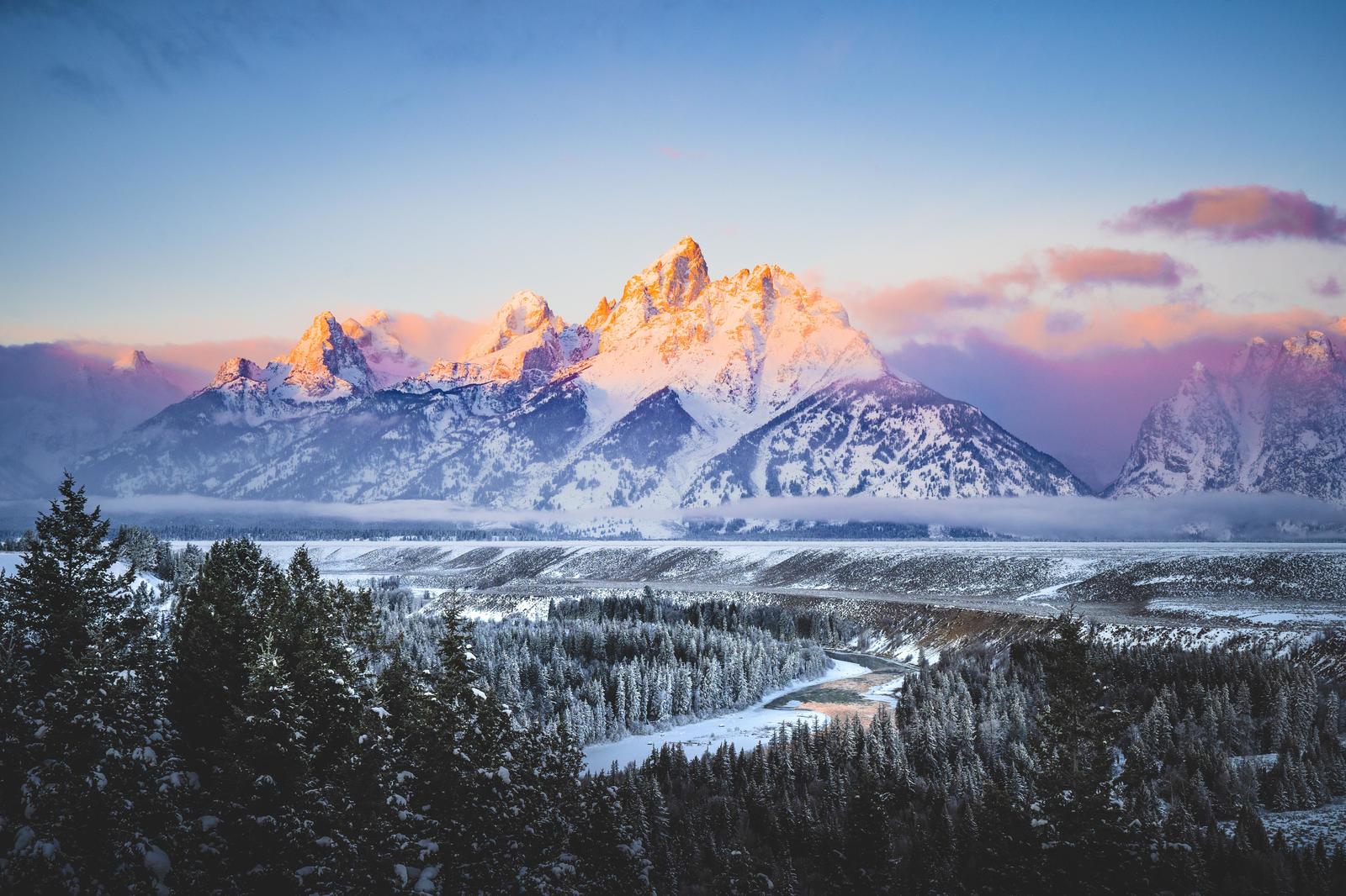 Grand Teton National Park, Wyoming - National park, Nature, The photo, The mountains, Forest, Grand Teton, Wyoming, USA