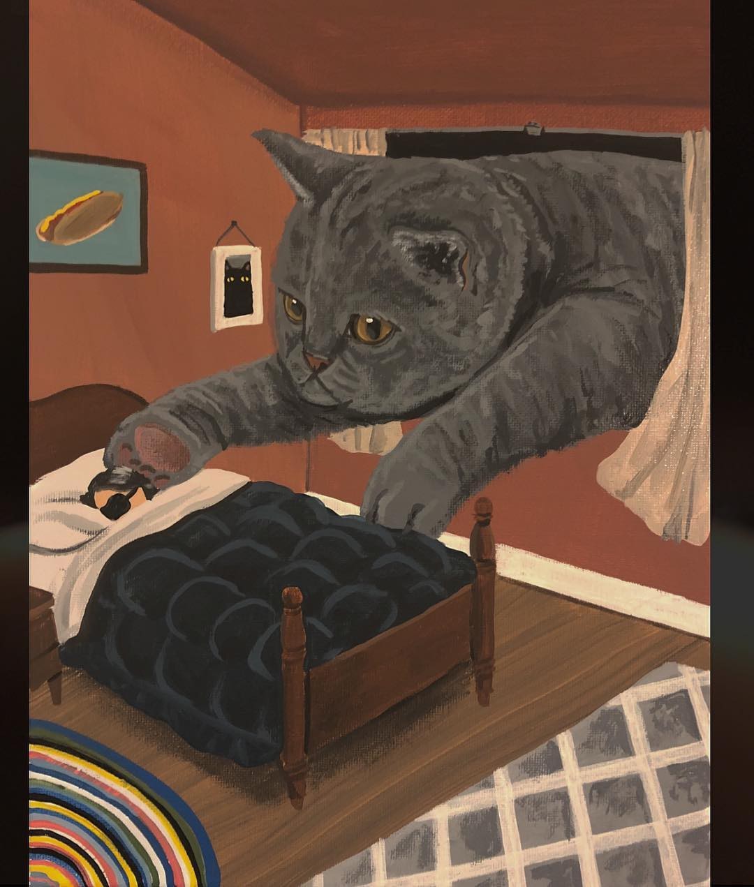 Daniel Ryan and cats - Art, Drawing, Surrealism, cat, Danial Ryan, Longpost, A selection