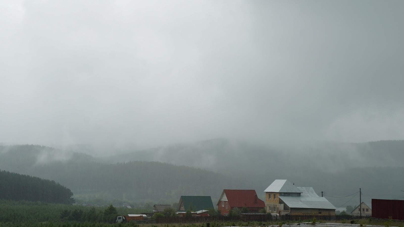 Such different weather. - My, Weather, Landscape, Fog, Frost, Upper Ufaley, Longpost