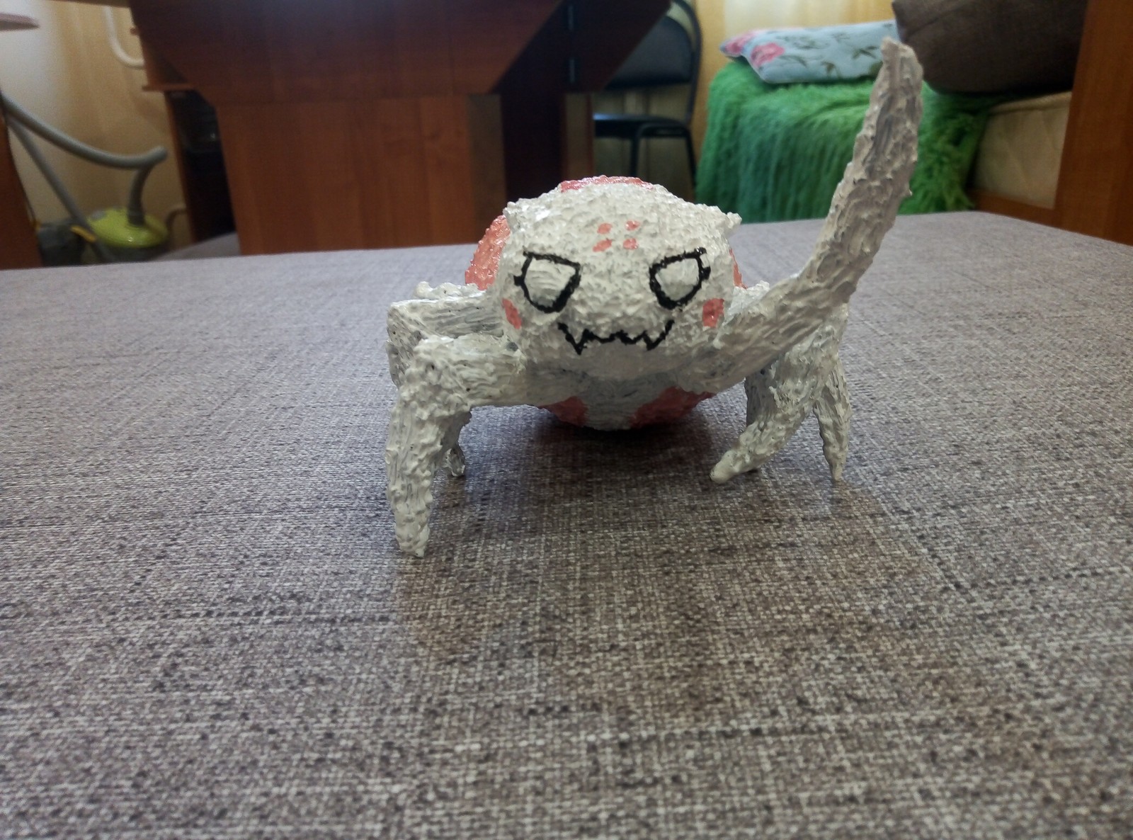 I made myself a figurine on the shelf - My, 3D pen, 3D печать, Spider, Longpost