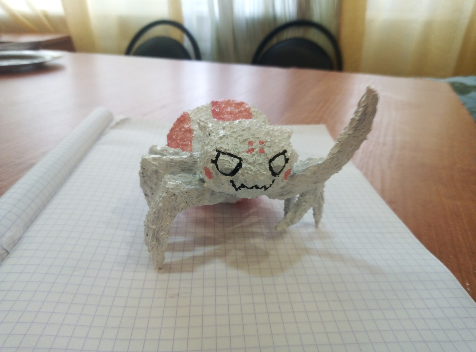 I made myself a figurine on the shelf - My, 3D pen, 3D печать, Spider, Longpost