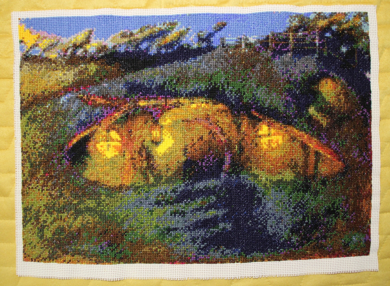 Hobbit house. - My, Embroidery, The hobbit