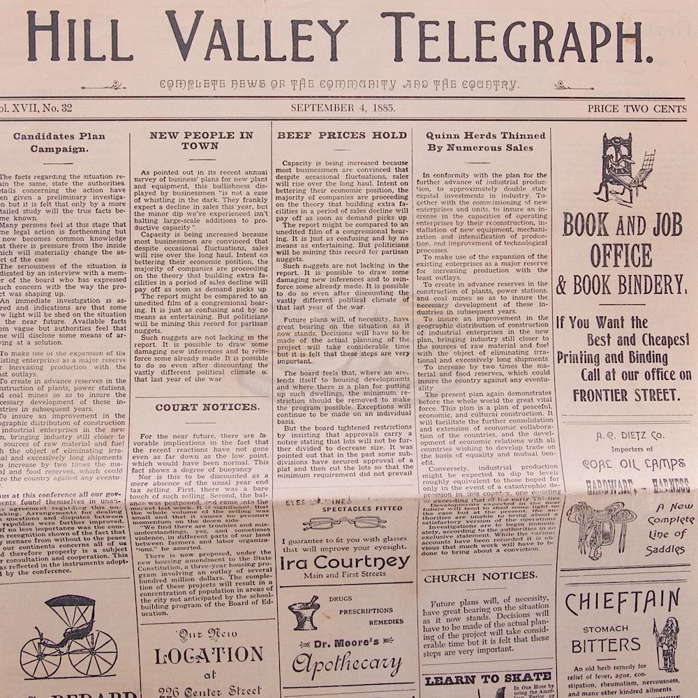 Hill Valley Telegraph, USA Today & some people at photo - Газеты, Назад в будущее, Usa Today, Фотография, Длиннопост, Назад в будущее (фильм)