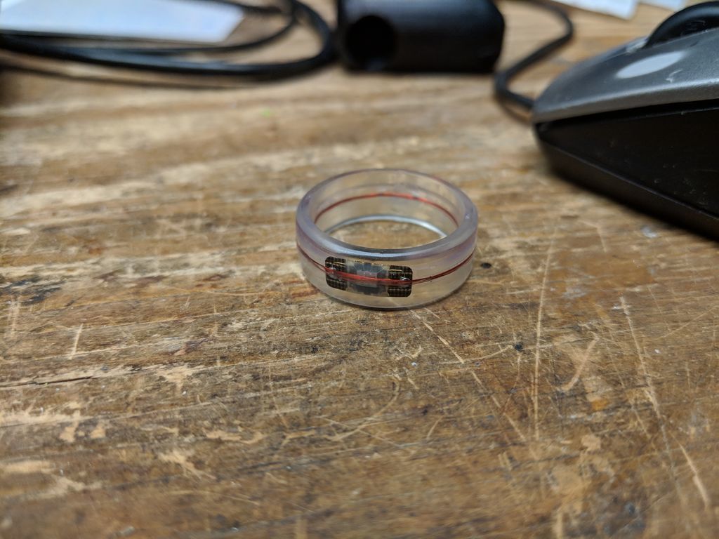 The craftsman dissolved a bank card in acetone to make a ring for contactless payments. - Nfc, Ring, Contactless payment, Copy-paste, Longpost, Video