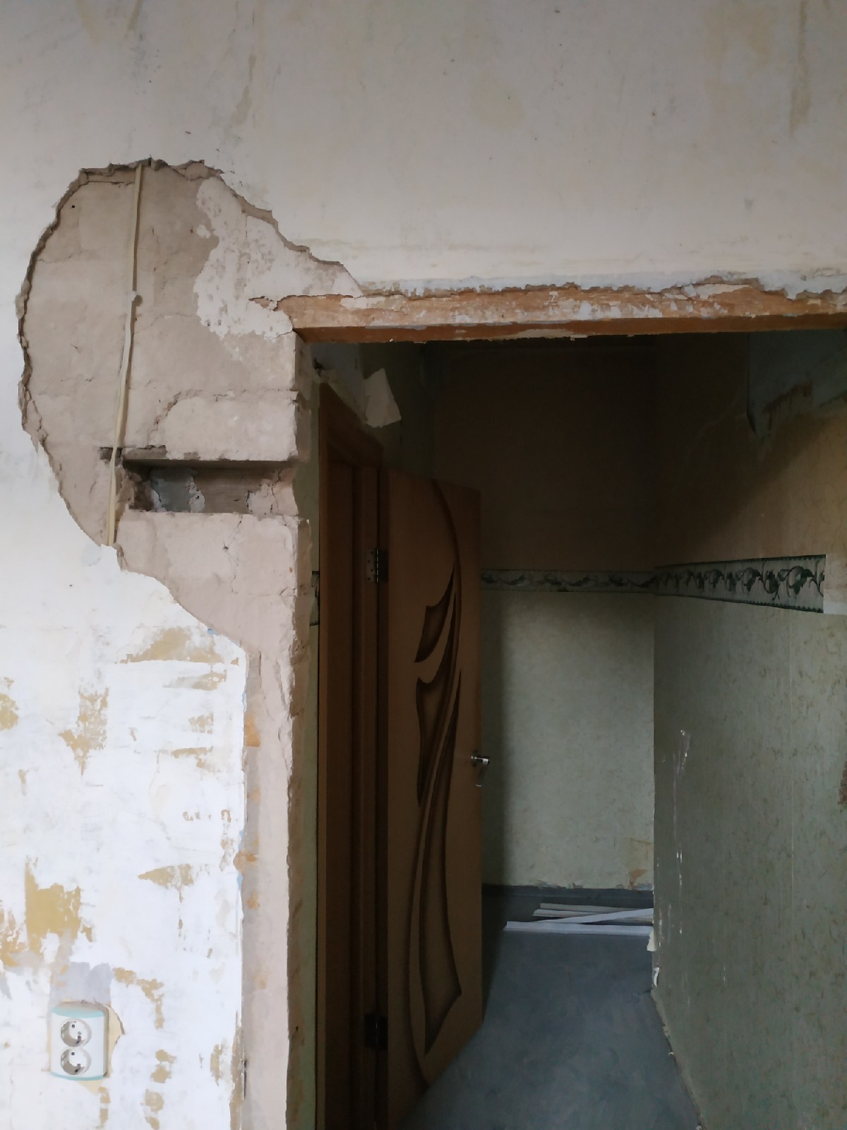 On the acquisition of real estate. Part 3. Start of renovation, kitchen. - My, Longpost, Repair, Apartment, Designer, Kitchen, Stalinist architecture, Electrician