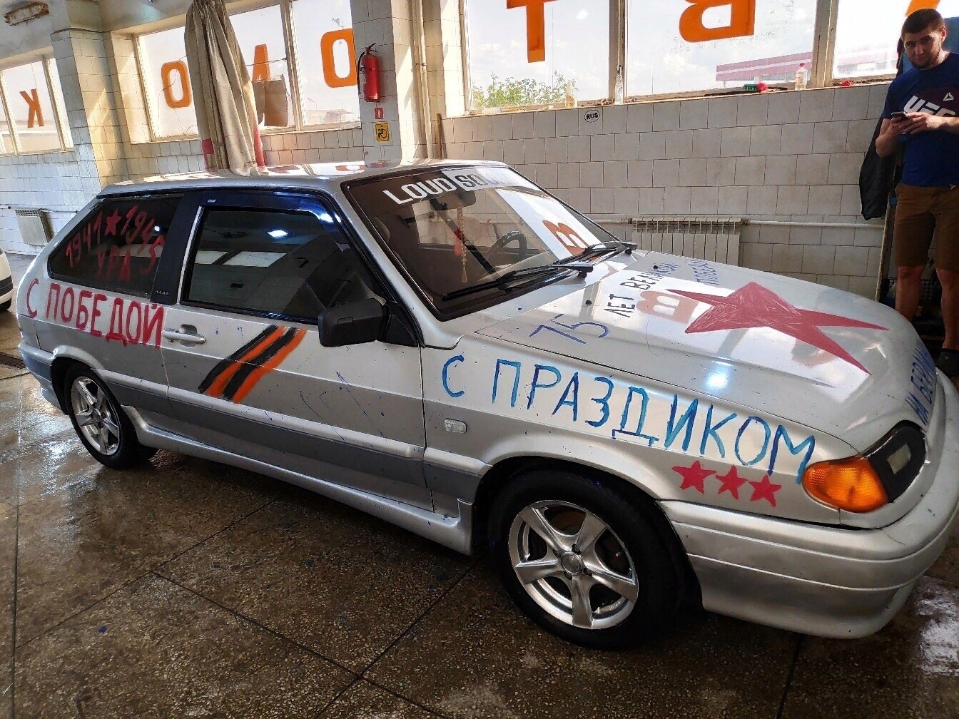 When you don't have a tank, but you want to join the parade. - May 9, Longpost, May 9 - Victory Day