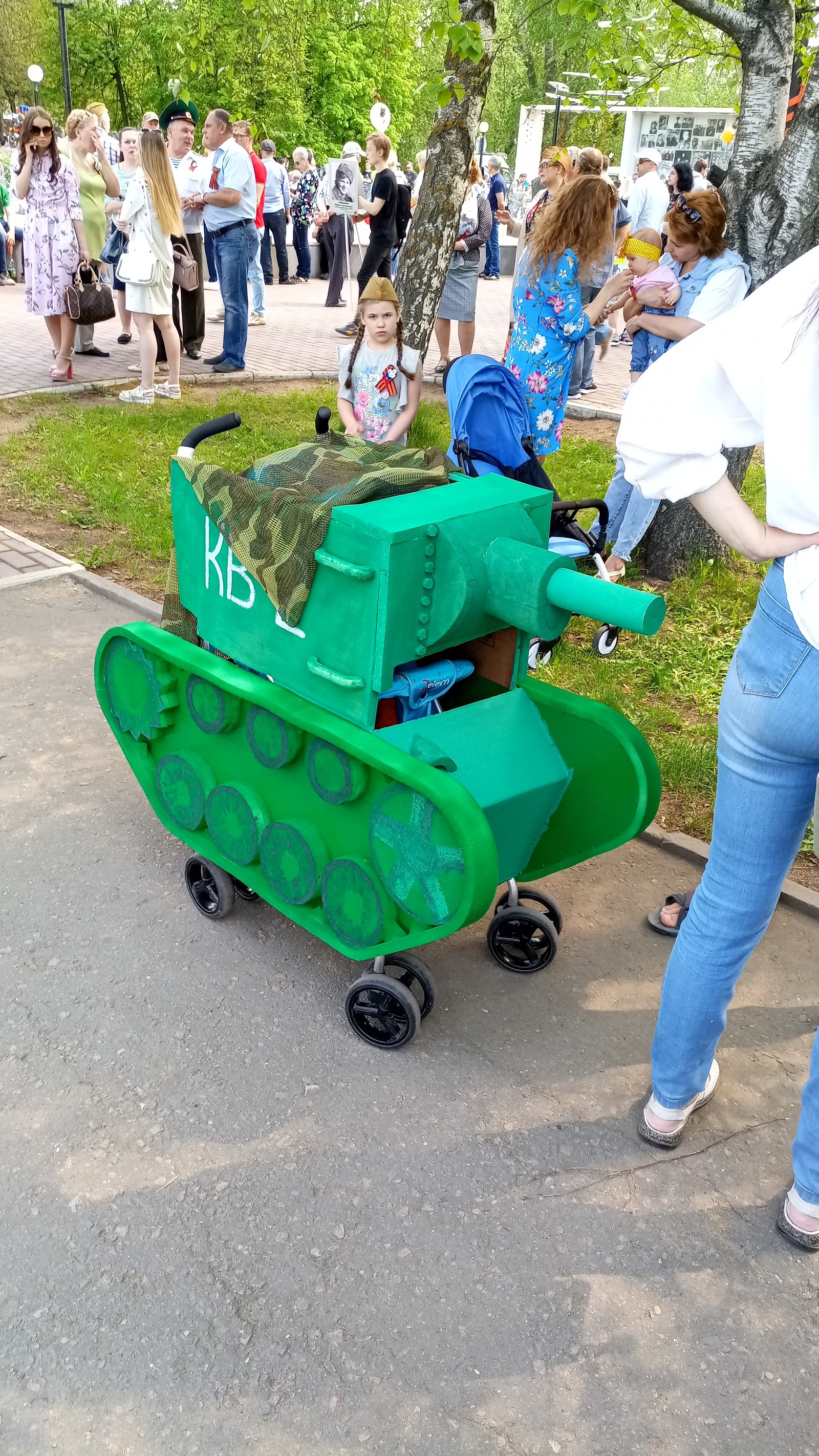 This is the tank. - My, May 9, Tanks, Kv-2, Оригинально, Longpost, May 9 - Victory Day