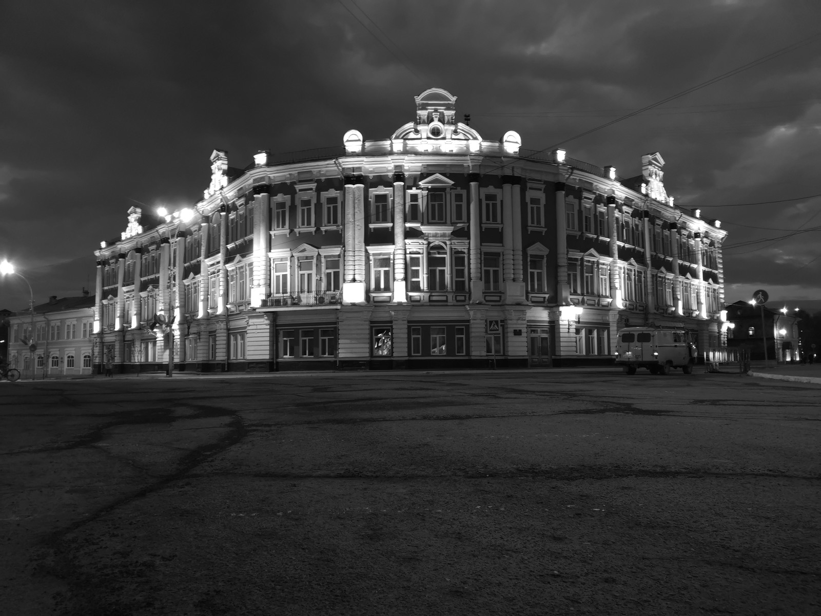 Architecture of Vologda. - My, Vologda, Night, The photo, Building, City walk, Longpost