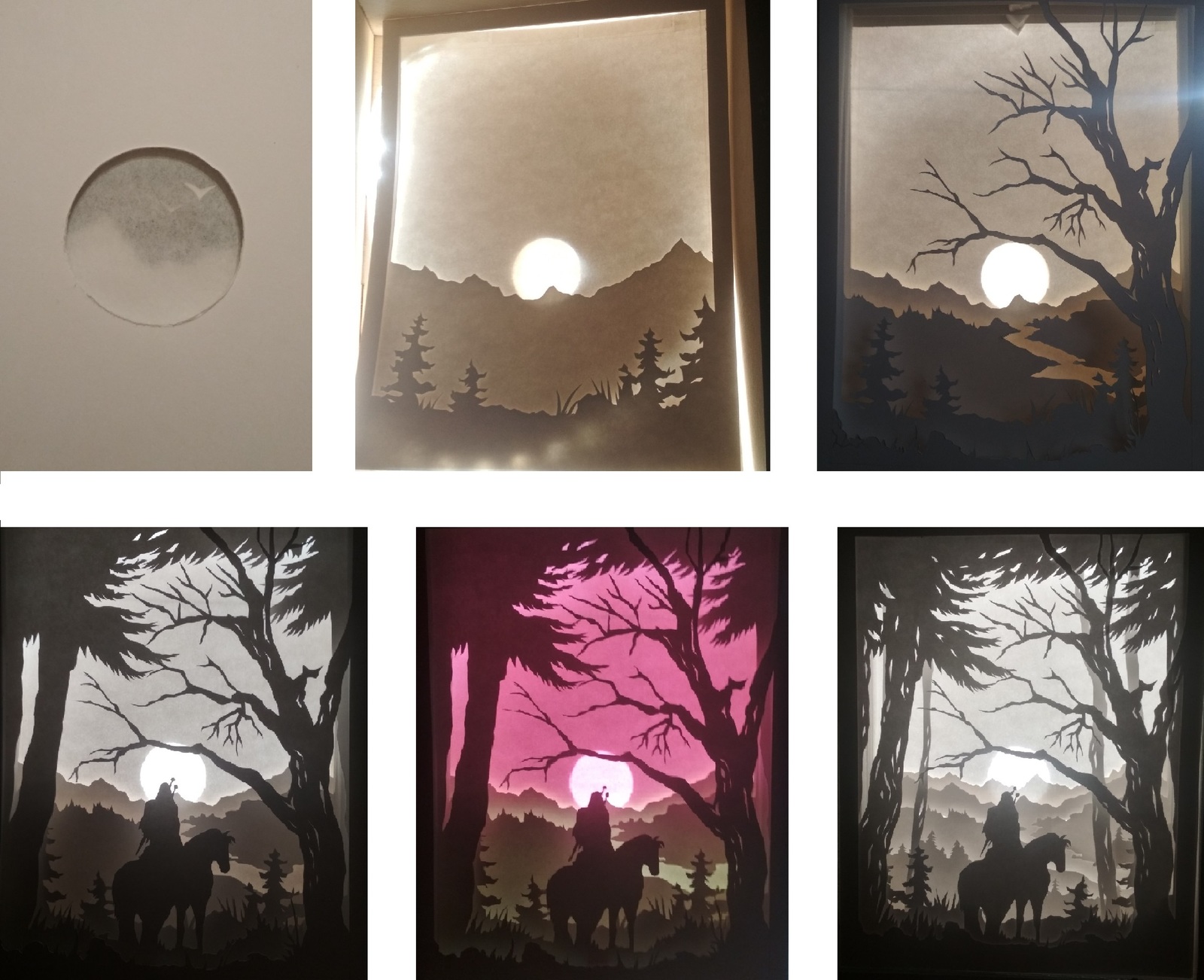 witcher lightbox - My, Witcher, Geralt of Rivia, Lightbox, Paper products, Longpost