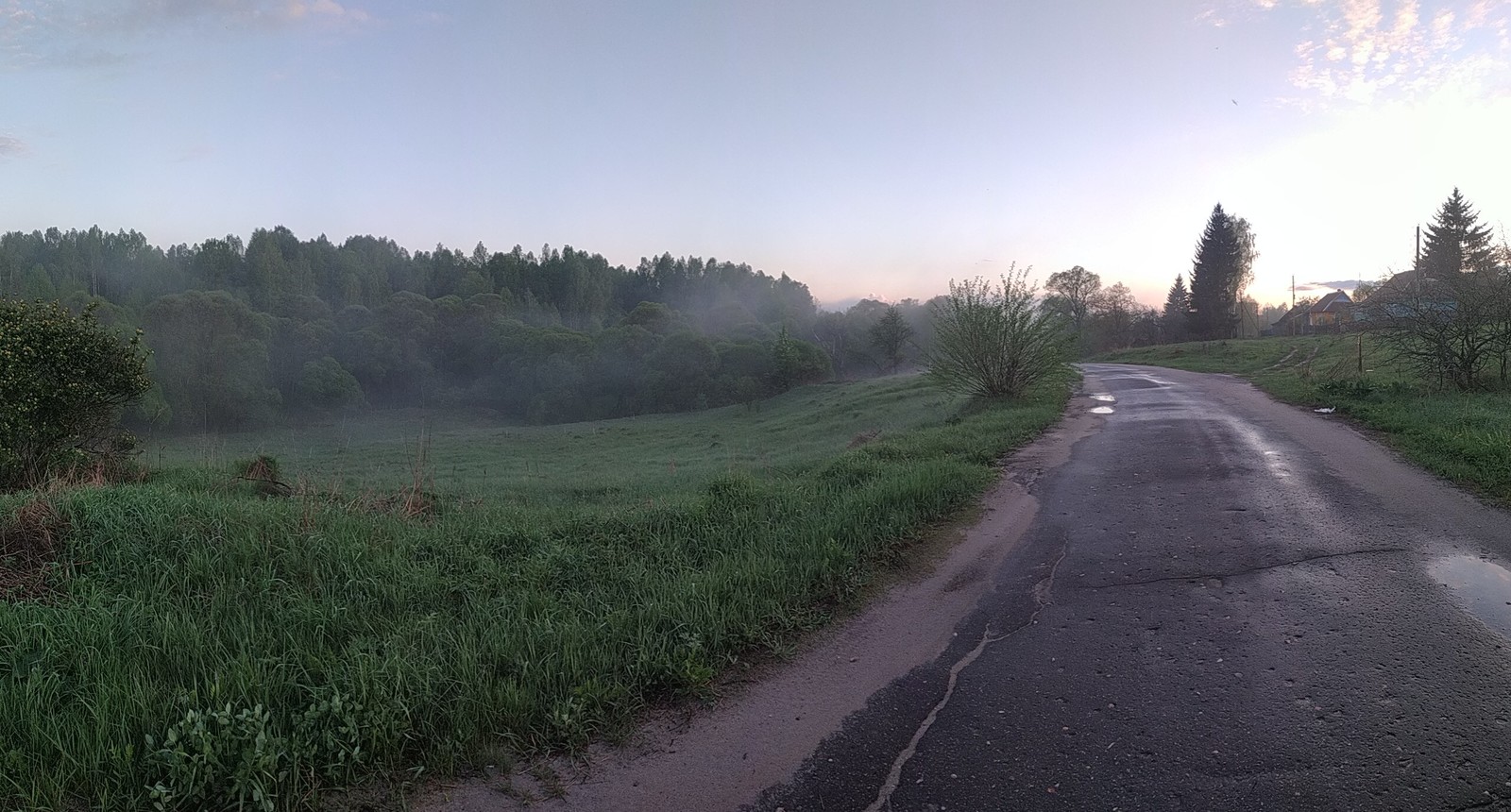 Fog after rain - Fog, Nature, Kaluga region, Longpost, The photo