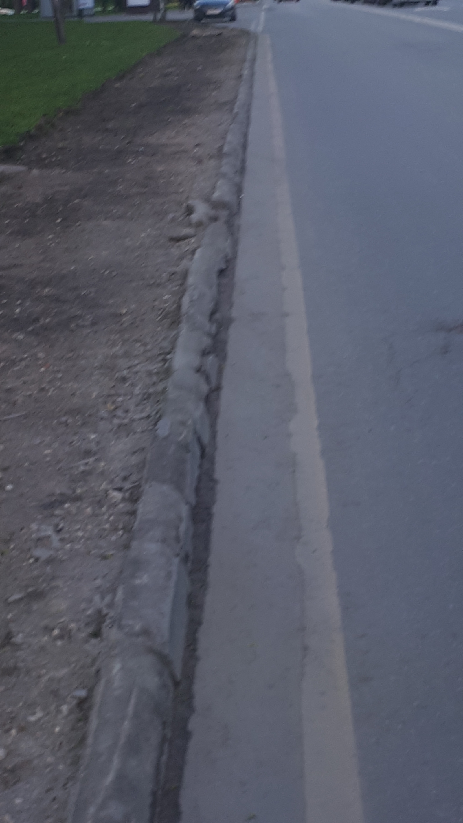 Know-how for replacing curbs in Biryulyovo - My, , Border, Longpost, Suddenly