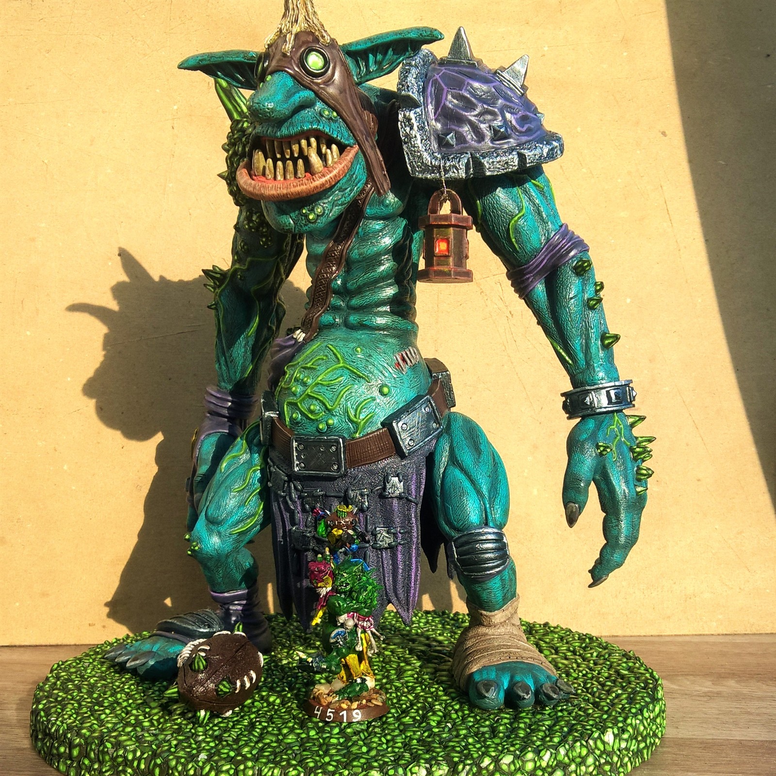 Blood Bowl Warp troll - My, Blood Bowl, , Warhammer, Figurine, , Longpost, Figurines