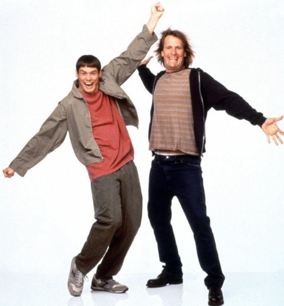 Photos from the filming and interesting facts for the film Dumb and Dumber 1994. - Jim carrey, Jeff Daniels, Dumb and Dumber, Movies, Photos from filming, Celebrities, 90th, GIF, Longpost, Dumb and Dumber (film)
