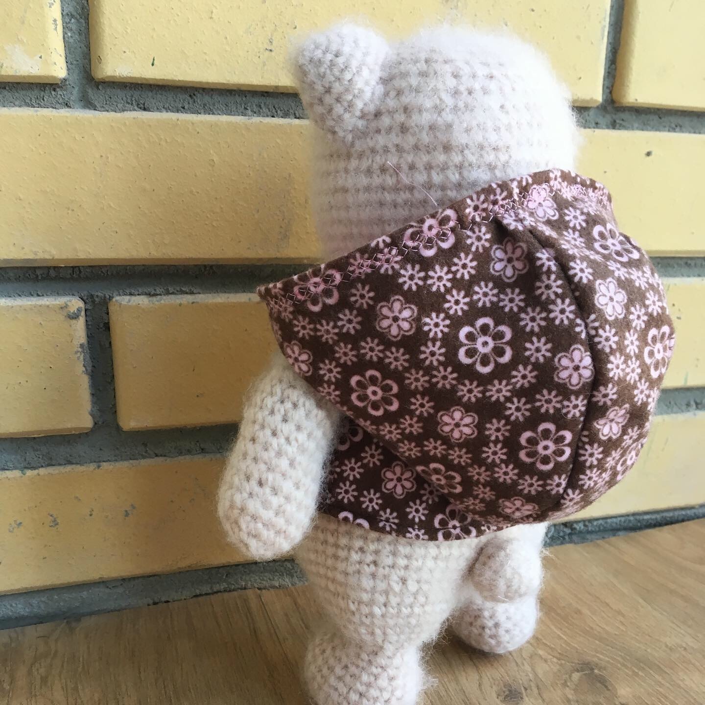 fashion teddy bear - My, Amigurumi, Crochet, Knitted toys, Handmade, Toys, Soft toy, Longpost