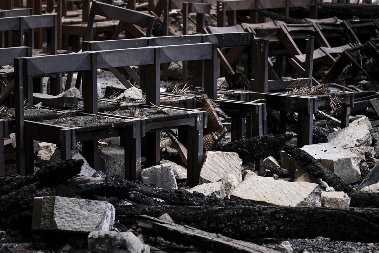 Notre Dame Cathedral a month after the fire - France, Paris, Fire, Longpost