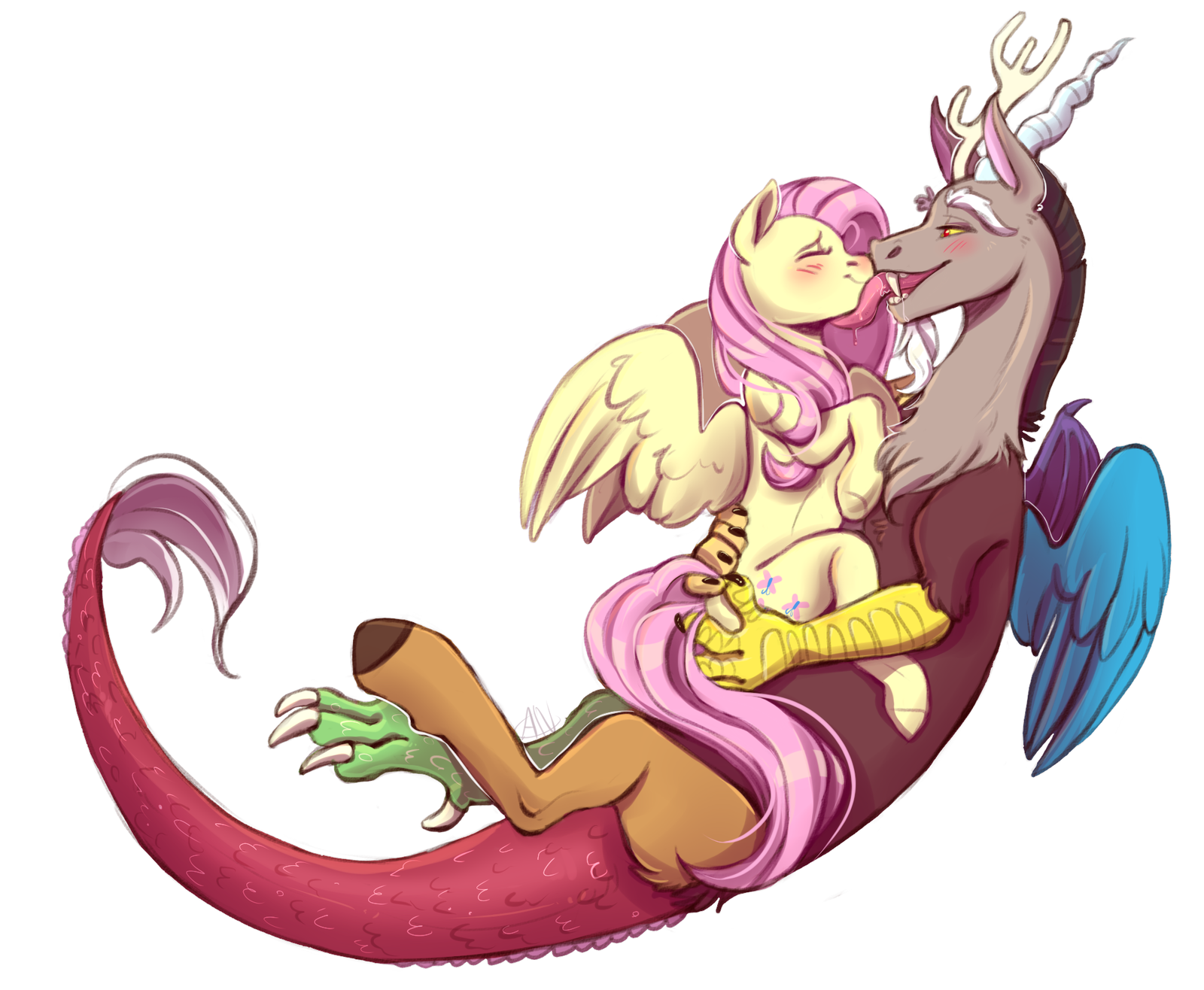 Fluttershy and Discord Пикабу. 