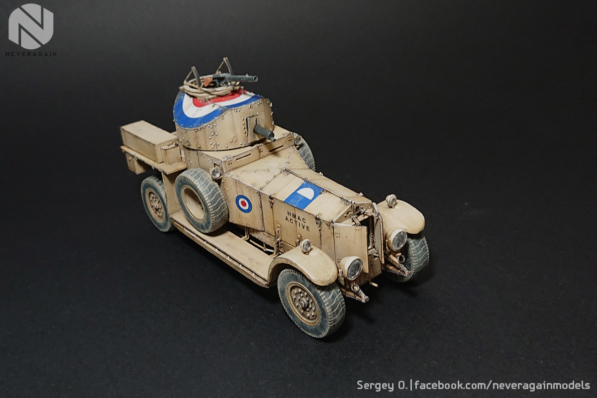 English fighting aristocrat. - My, Stand modeling, Scale model, Armored car, Rolls-royce, Scale 1:35, Hobby, Longpost