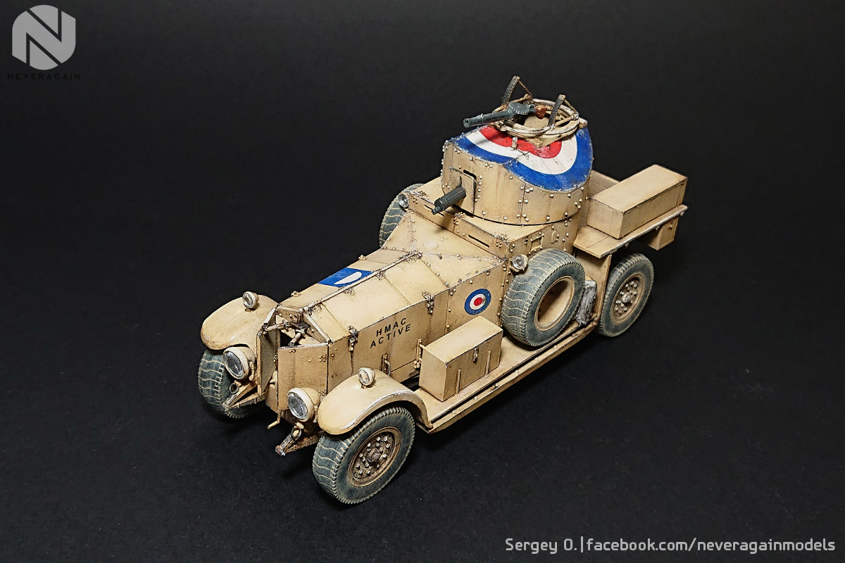 English fighting aristocrat. - My, Stand modeling, Scale model, Armored car, Rolls-royce, Scale 1:35, Hobby, Longpost