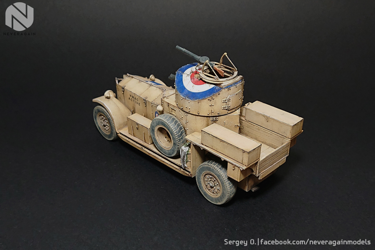 English fighting aristocrat. - My, Stand modeling, Scale model, Armored car, Rolls-royce, Scale 1:35, Hobby, Longpost