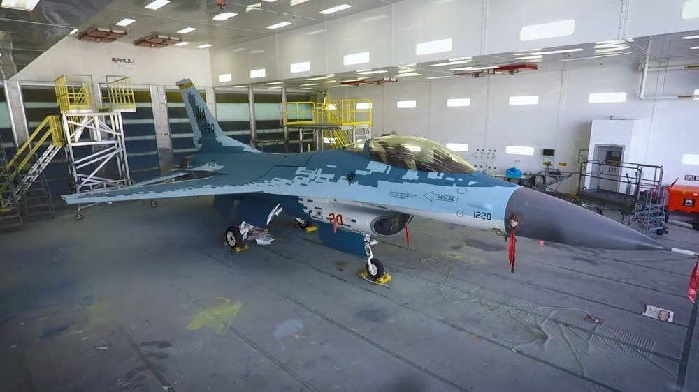 After V. Putin's statement about plans to purchase Su-57s, one F-16 of the Aggressor squadron updated its wardrobe - Su-57, f-16, Aggressor, The photo, Video, USAF, Air force, RF Air Force, Longpost