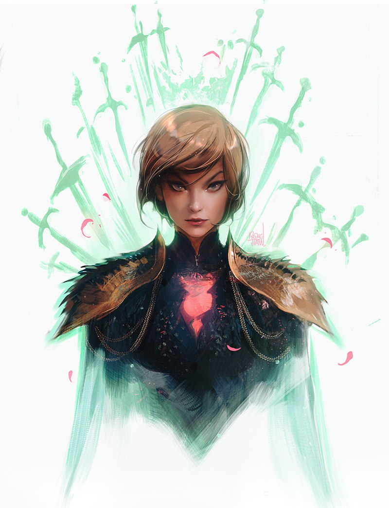 Queen Cersei - Game of Thrones, Cersei Lannister, Art, Rossdraws