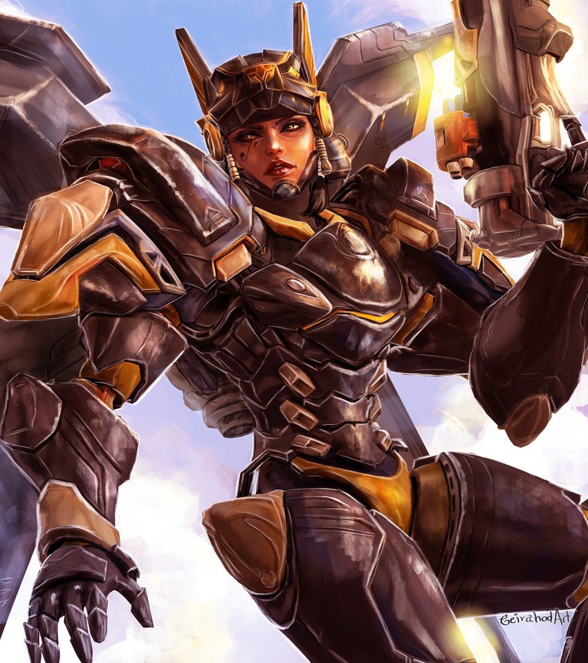 Overwatch Art - Overwatch, Арт, Blizzard, Pharah, Компьютерные игры, Geirahod, Natalie Herrera