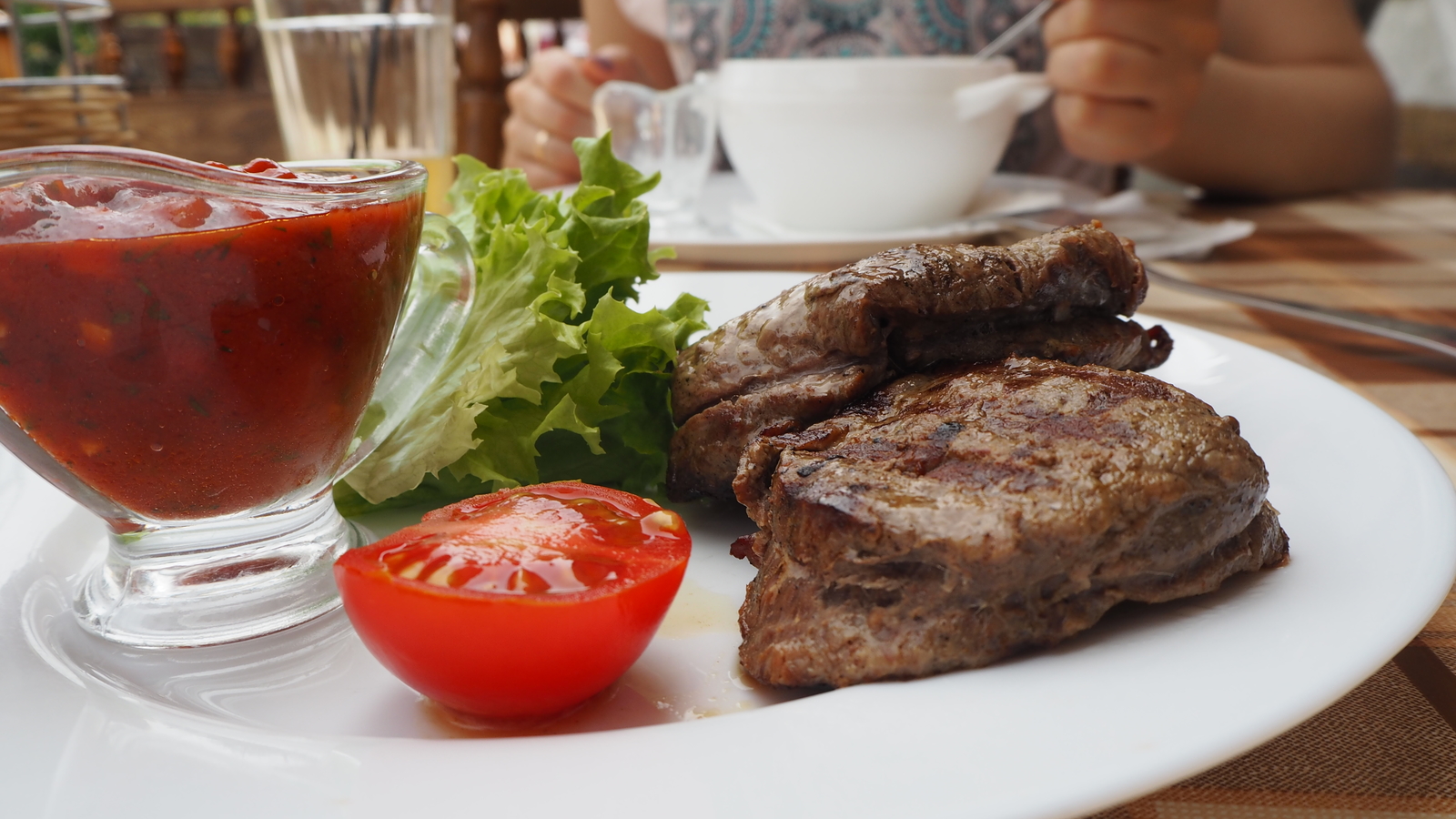 Поели в еврейском кафе - Моё, Еврейская кухня, Фалафель, Хумус, Нут, Форшмак, Длиннопост, Кот, Национальная кухня