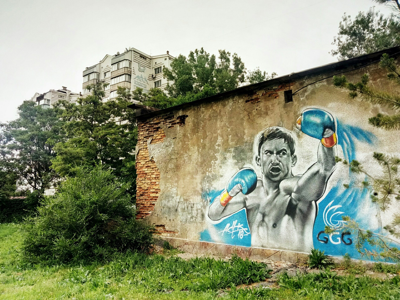 Triple G - Street art, GGG, Gennady Golovkin