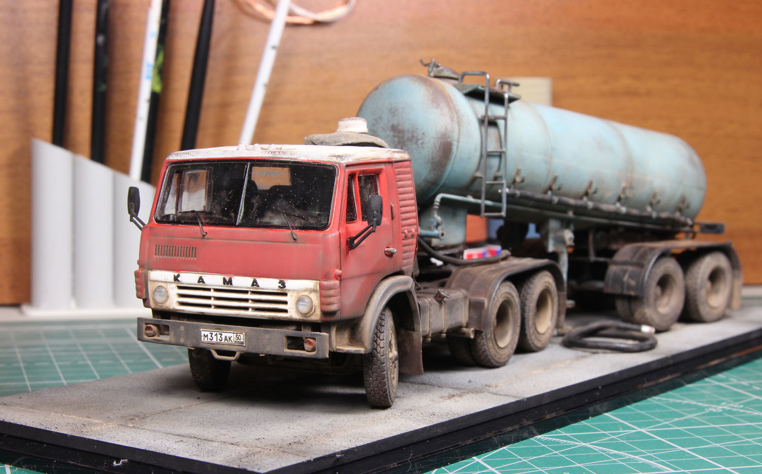 Kamaz in miniature - Stand modeling, Longpost, Kamaz