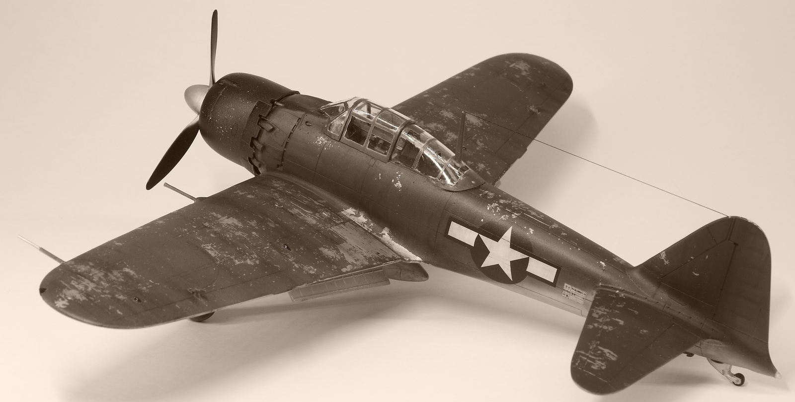 Mitsubishi a6m5 zero 1/48 - My, Stand modeling, Longpost, Aviation