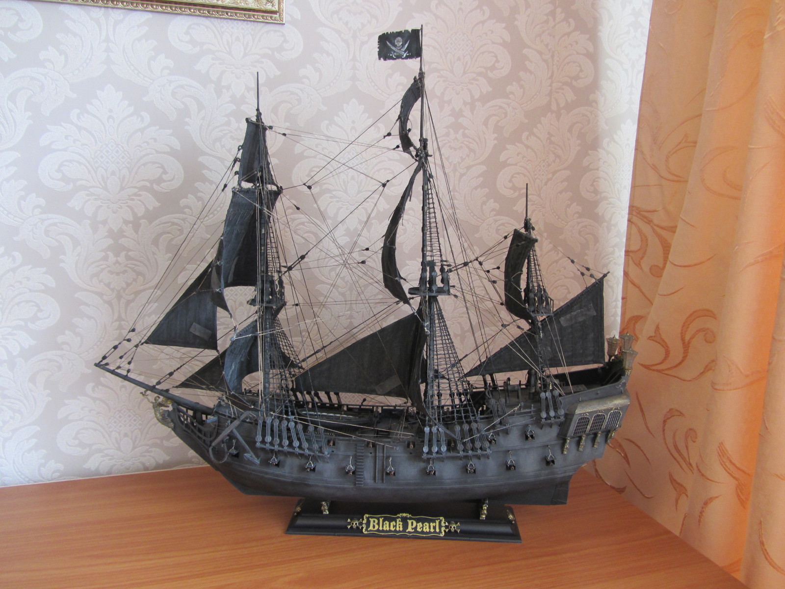 Black Pearl - My, Sailboat, Star, Black Pearl, Ship, Captain Jack Sparrow, Captain, Movies, Pirates of the Caribbean, Longpost