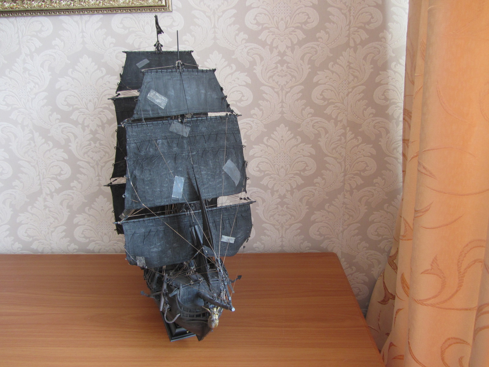 Black Pearl - My, Sailboat, Star, Black Pearl, Ship, Captain Jack Sparrow, Captain, Movies, Pirates of the Caribbean, Longpost