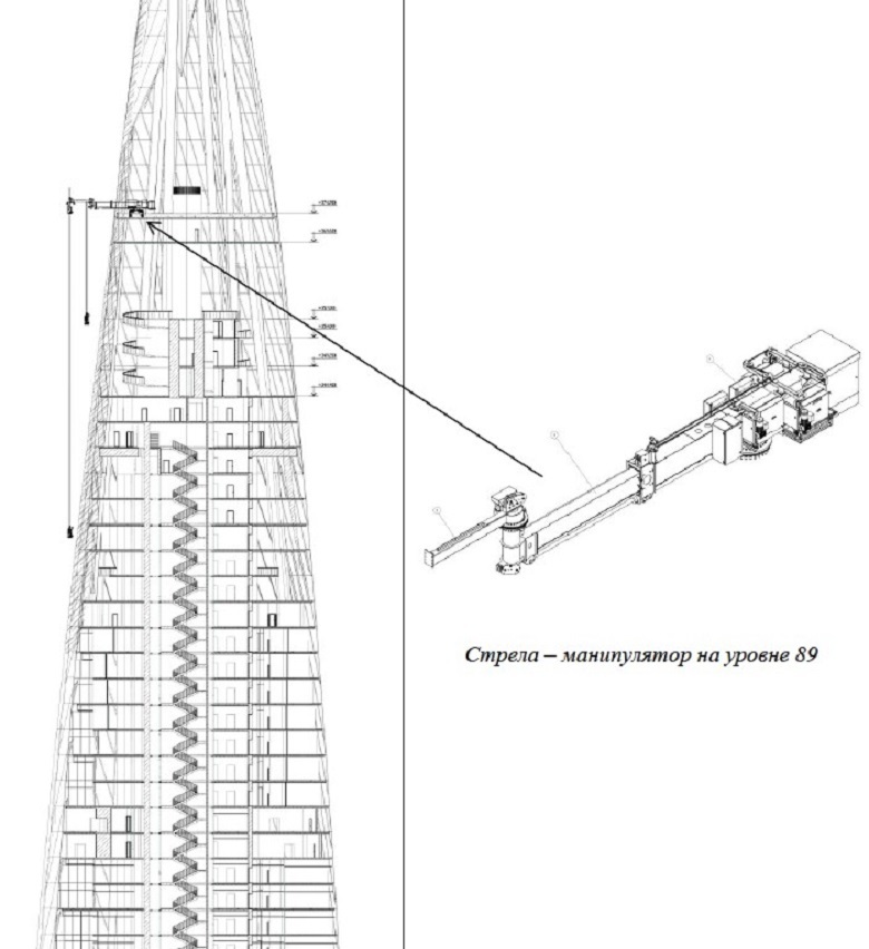 On rails for the clouds: how to wash the glass in a skyscraper - Facade, Lakhta Center, Technologies, Industrial alpinism, Longpost