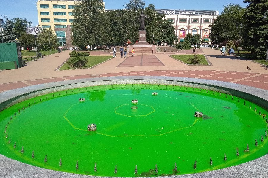 Joker antifreeze - Humor, Antifreeze, Fountain, Kaliningrad