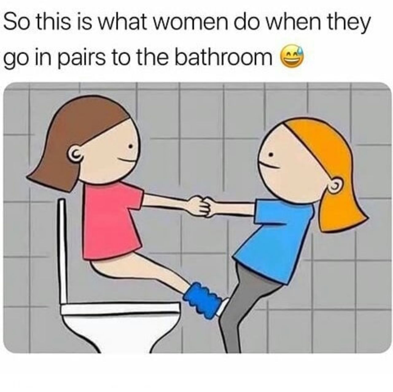 Почему девочки ходят в туалет в 2