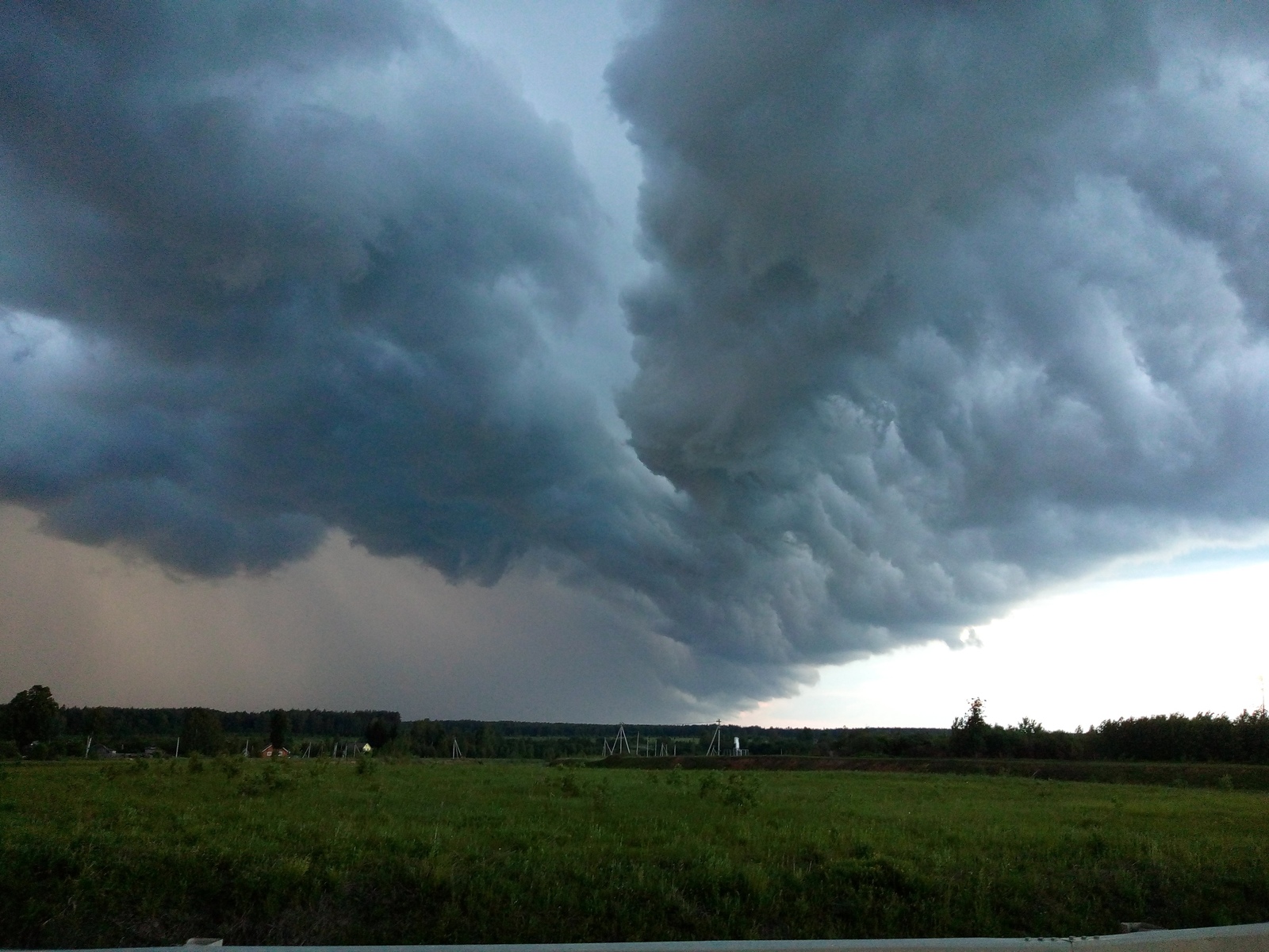 Ivanovo yesterday - My, Thunderstorm, The clouds, Sky