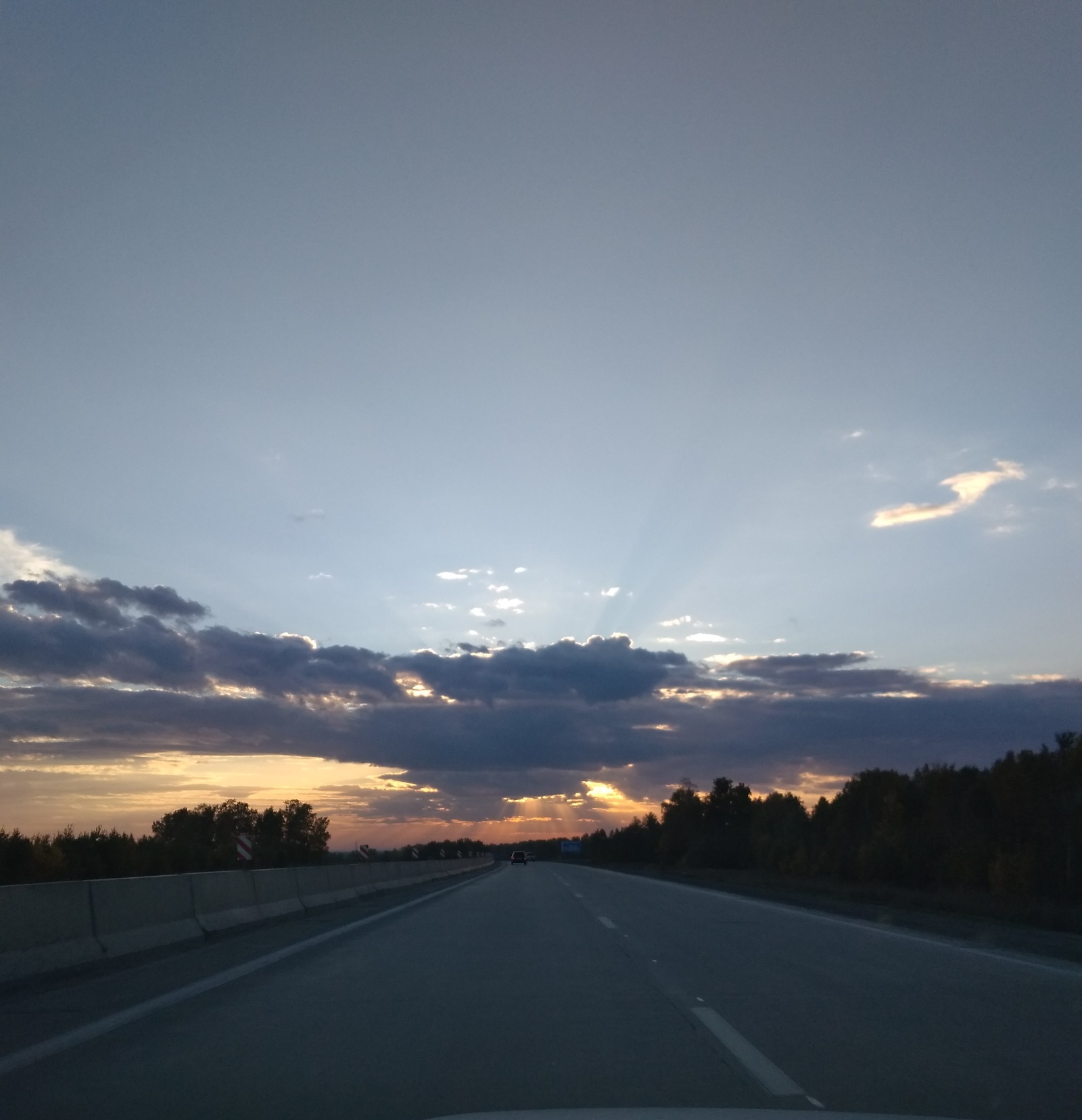 Evening sky. - My, Sky, No filters, beauty, Novosibirsk, Longpost