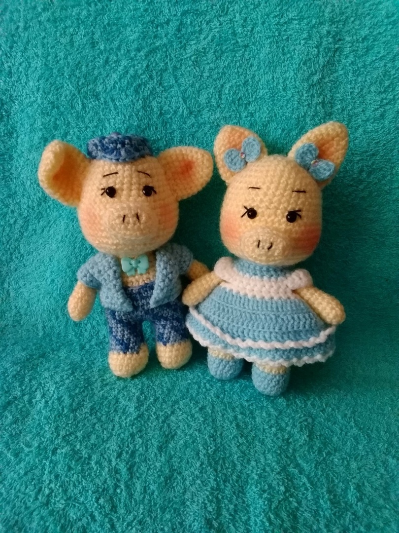 Pigs are the symbol of this year! - My, Crochet, Longpost