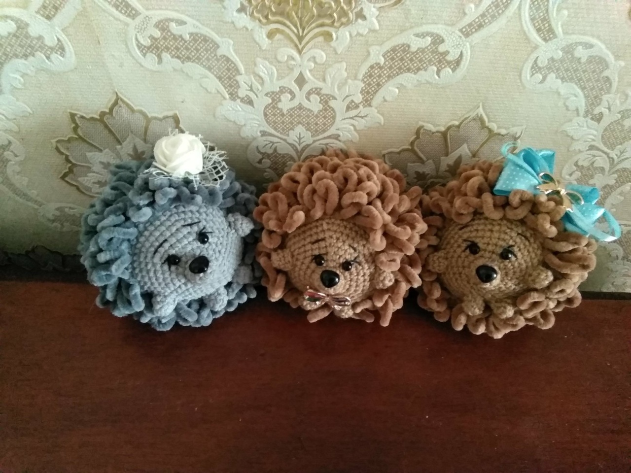 Snub-nosed hedgehogs!!! - My, Crochet, 