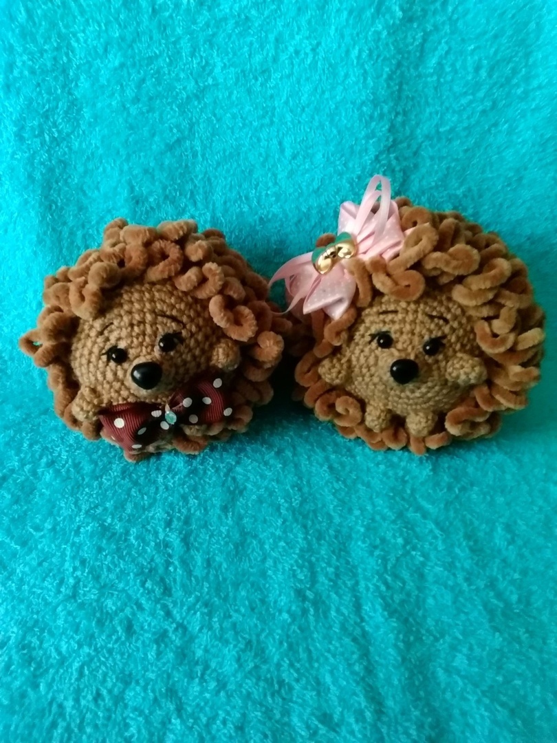 Snub-nosed hedgehogs!!! - My, Crochet, 