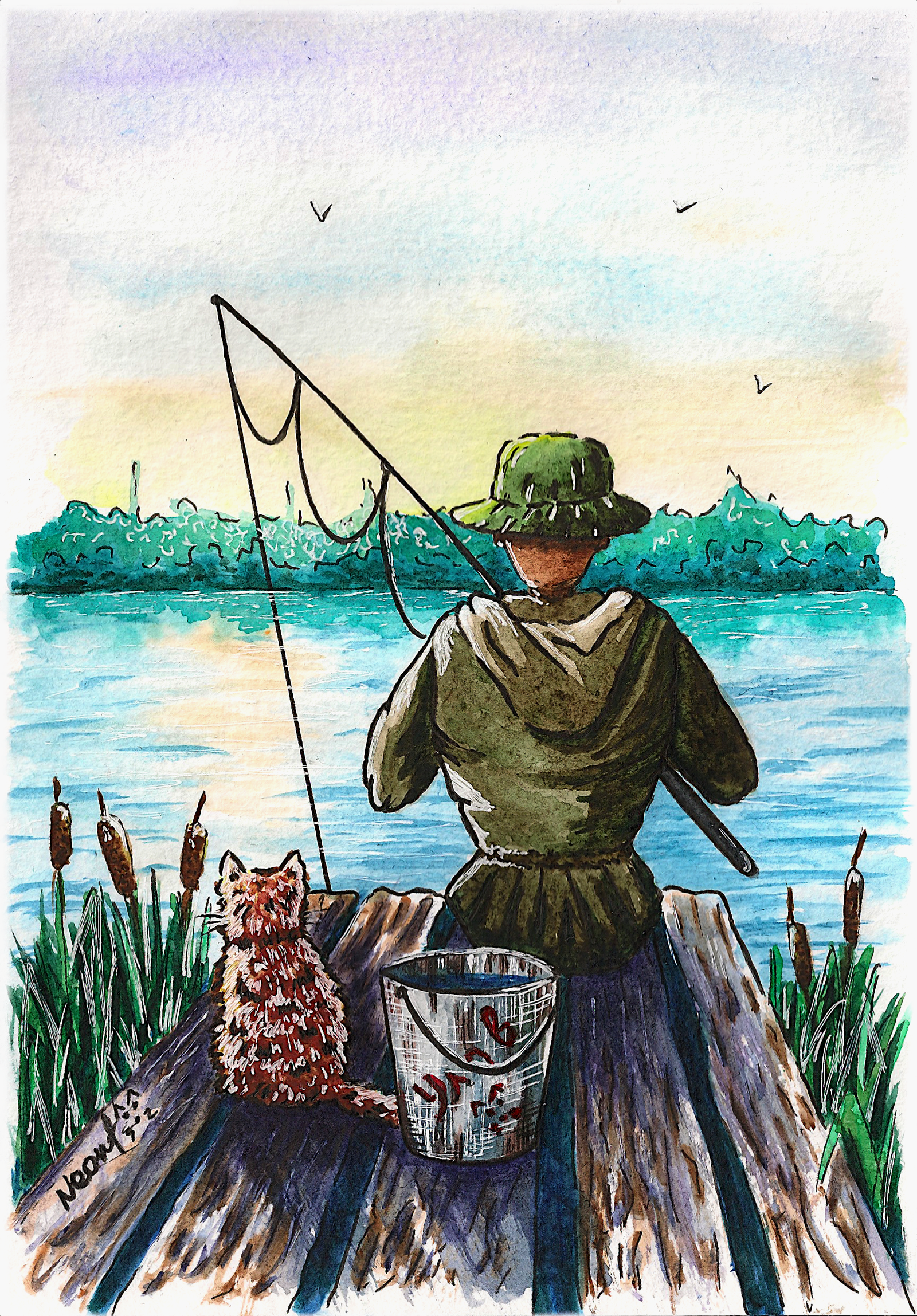 Рисунки ви Рыбак