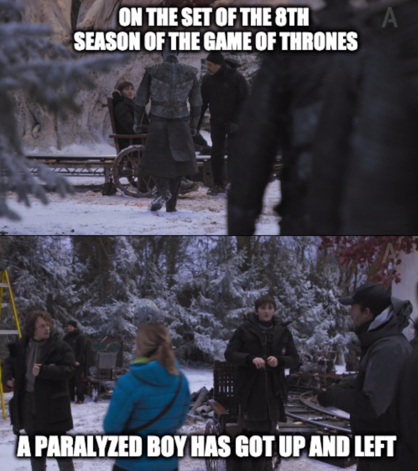 This show is full of wonders. - Game of Thrones, Game of Thrones season 8, Spoiler, Bran Stark, Isaac Hempstead-Wright, Photos from filming