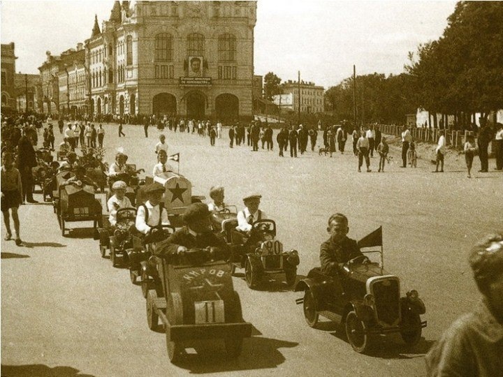 Pedal cars from the USSR - Russia, the USSR, , Nostalgia, Childhood, Video, Longpost