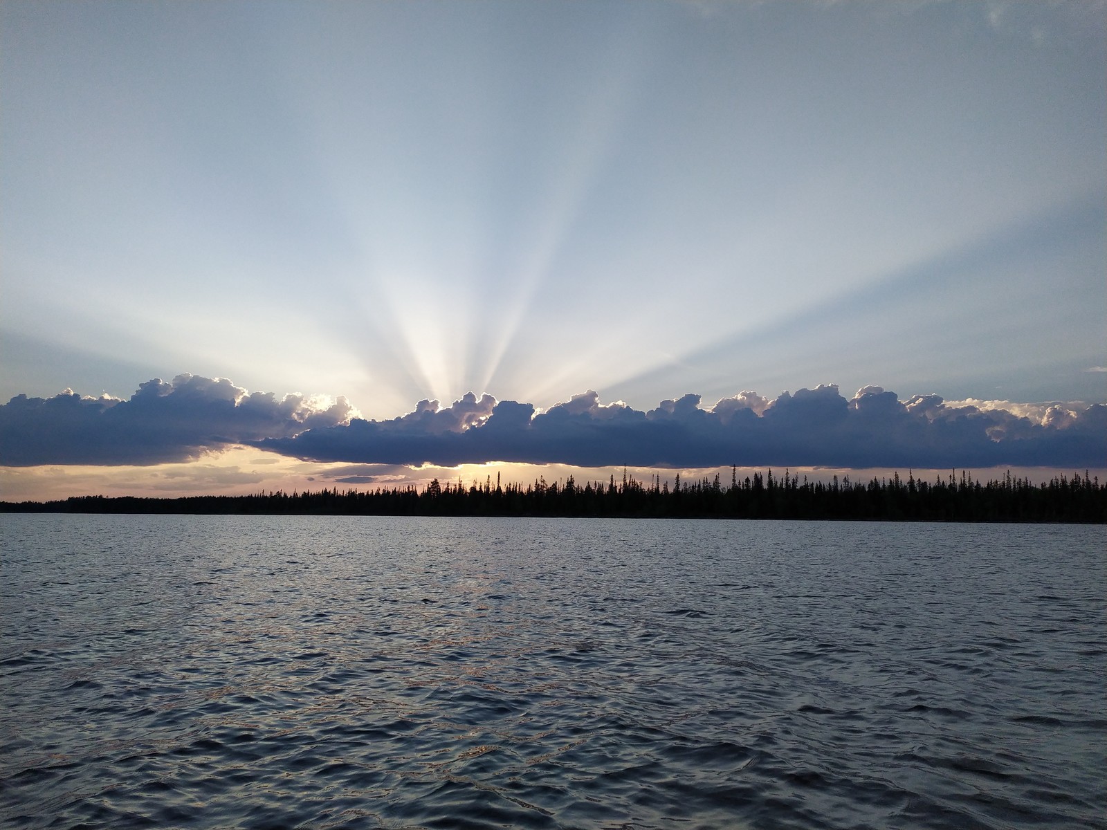 sunset in the clouds - My, The photo, Landscape, Sunset, Sky