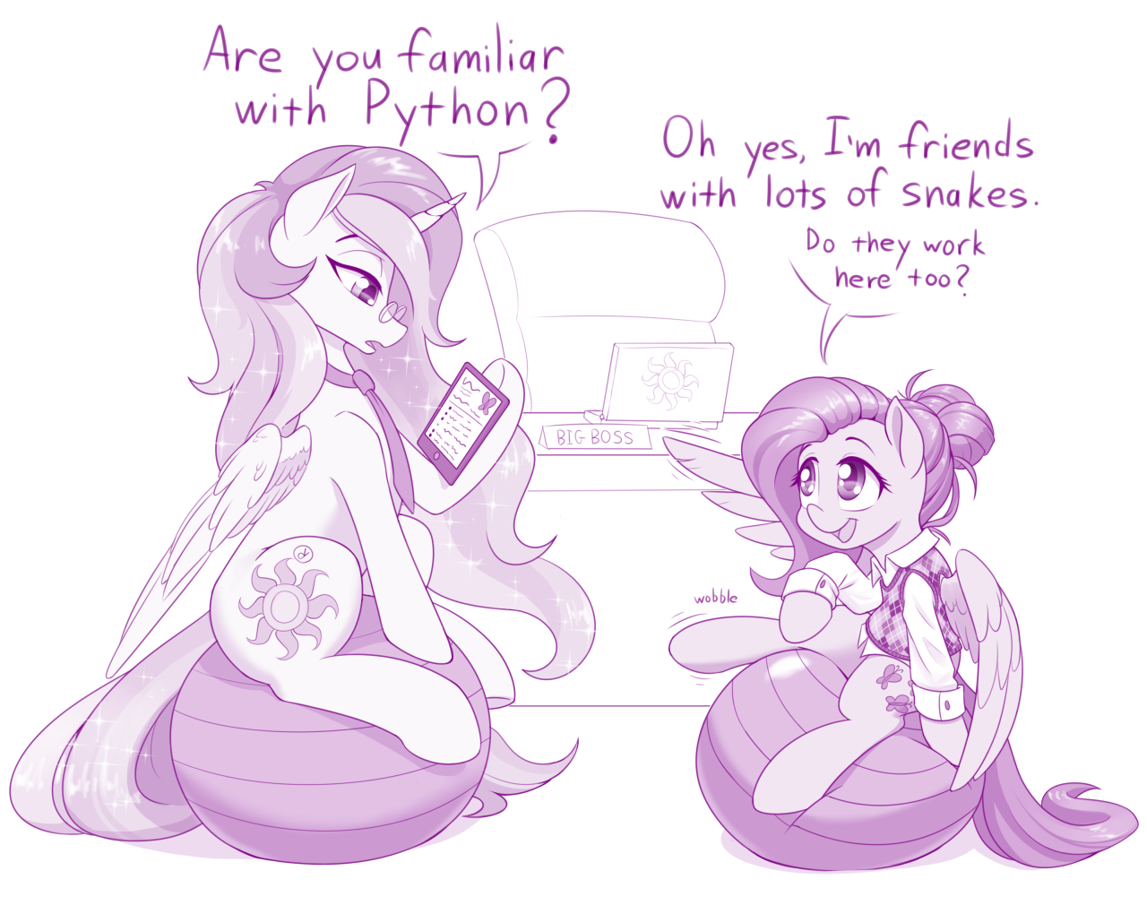 Fluttershy the programmer - My little pony, Fluttershy, Princess celestia, Dstears